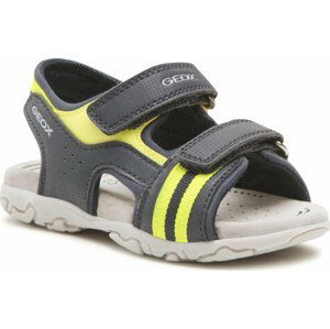 Sandály Geox B Sandal Flaffee Boy B3559C000CEC4502 S Navy/Fluo Yellow