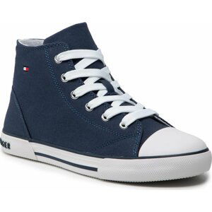 Plátěnky Tommy Hilfiger Higt Top Lace-Up Sneaker T3X4-32209-0890 S Blue 800