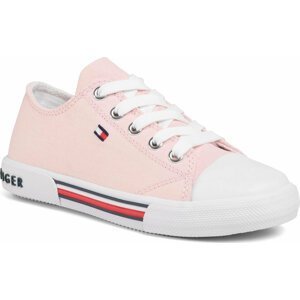 Plátěnky Tommy Hilfiger Low Cut Lace-Up Sneaker T3A4-30605-0890 M Pink 302