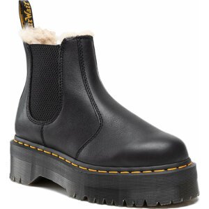 Kotníková obuv s elastickým prvkem Dr. Martens 2976 Quad Fl 25635001 Black