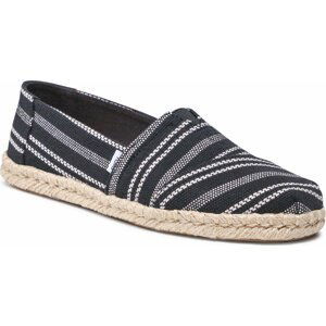 Espadrilky Toms Alpargata Rope 10017852 Black Global Stripe