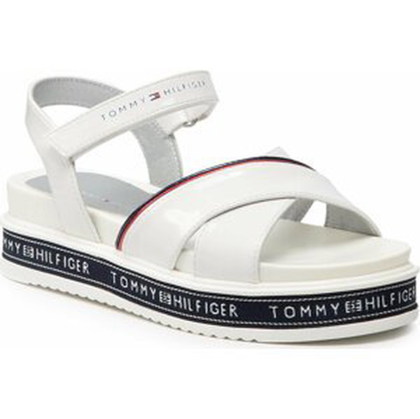 Sandály Tommy Hilfiger Platform Velcro Sandal T3A2-32178-0774 M White 100