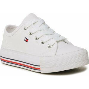 Plátěnky Tommy Hilfiger Low Cut Lace-Up Sneaker T3A9-32677-0890 M White 100