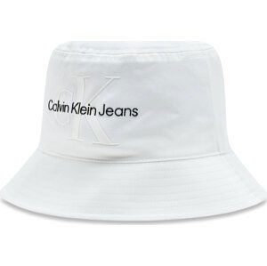 Klobouk Calvin Klein Jeans Bucket Monogram K60K610715 White YAF