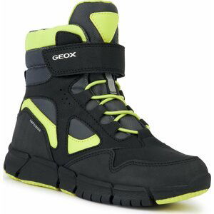 Sněhule Geox J Flexyper Boy B Abx J369XB 0CEFU C0802 S Black/Lime