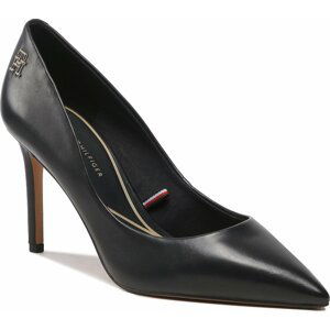 Lodičky Tommy Hilfiger Th Pointy Feminine Pump FW0FW07000 Černá