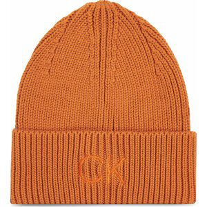 Čepice Calvin Klein Re-Lock Beanie W/Emb K60K608660 Autumn Leaf GAP