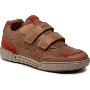 Sneakersy Geox J Poseido B. C J16BCC 0CLFU C6N7V D Cognac/ Red