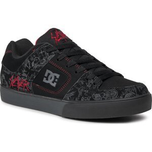 Sneakersy DC Slayer Pure ADYS400098 Black/Grey/Red BYR