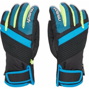 Lyžařské rukavice Reusch Duke 6261212 Black/Brilliant Blue/Safety Yellow 7002