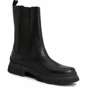 Kotníková obuv s elastickým prvkem Tommy Hilfiger Essential Leather Chelsea Boot FW0FW07490 Black BDS