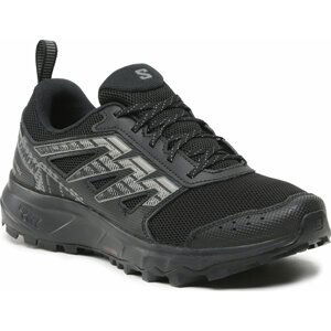 Trekingová obuv Salomon Wander 47152500 27 V0 Black/Pewter/Frost Gray