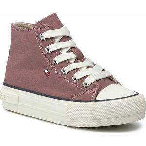 Plátěnky Tommy Hilfiger High Top Lace-Up Sneaker T3A4-32119-0890 M Antique Rose 303