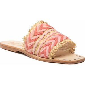 Nazouváky Manebi Leather Sandals S 8.3 Y0 Rose Pattern