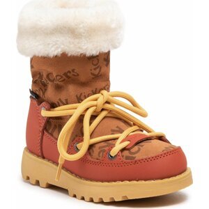 Sněhule Kickers Kickneosnow Kid 911531-30 M Camel Rouille 114