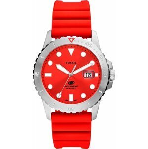 Hodinky Fossil Blue FS5997 Red/Silver