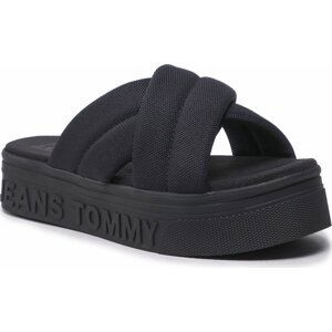 Nazouváky Tommy Jeans Fltfrm Sandal EN0EN02116 Černá