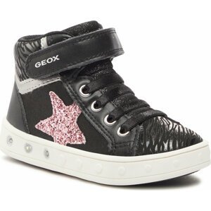 Sneakersy Geox J Skylin Girl J368WG 0BJDH C9231 M Black/Dk Pink