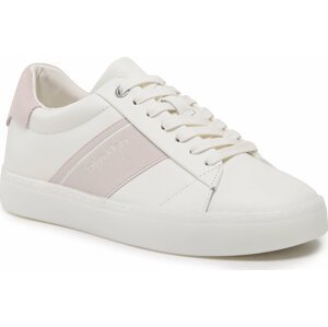 Sneakersy Calvin Klein Clean Cupsole Lace Up HW0HW01415 Marshmallow/Crystal Gray