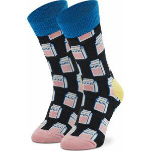 Vysoké dětské ponožky Happy Socks KMIL01-9300 Černá