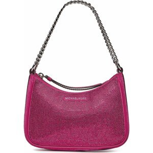 Kabelka MICHAEL Michael Kors Chain Pouchette 32H3SJ6C1S Deep Fuchsia 647