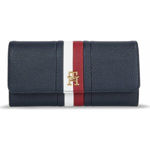 Dámská peněženka Tommy Hilfiger Th Emblem Large Flap Corp AW0AW15271 Space Blue DW6