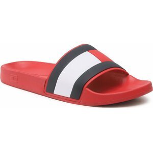 Nazouváky Tommy Hilfiger Rubber Th Flag Pool Slide FM0FM04263 Primary Red XLG