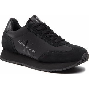 Sneakersy Calvin Klein Jeans Retro Runner 1 YW0YW00516 Triple Black 0GL