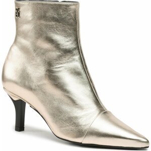 Polokozačky Tommy Hilfiger Pointy Heel Boot FW0FW07048 Gold 0HS