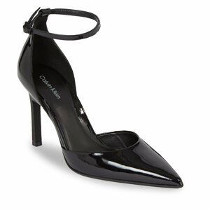 Lodičky Calvin Klein Geo Stil Pump W Ankl Strp 90-Pat HW0HW01826 Ck Black BEH