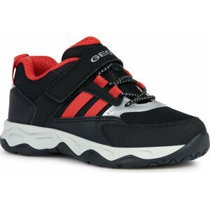 Sneakersy Geox J Calco Boy J26CLA 014CE C0048 S Black/Red