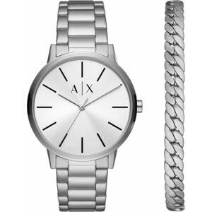 Hodinky Armani Exchange Cayde AX7138SET Silver/Silver