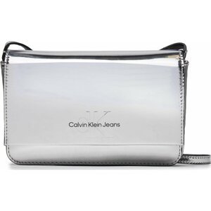 Kabelka Calvin Klein Jeans Sculpted Wallet Ph Cb19 Mono S K60K611865 Silver 0IM