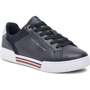 Sneakersy Tommy Hilfiger Court Sneaker Global Stripes FW0FW07118 Space Blue DW6
