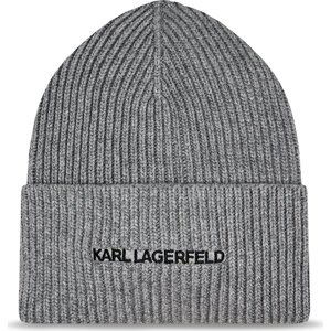 Čepice KARL LAGERFELD 236W3413 Grey Melange A251