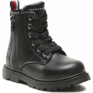 Turistická obuv Tommy Hilfiger Lace-Up Bootie T1A5-32370-1355 S Black 999