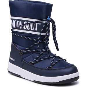 Sněhule Moon Boot Jr Boy Sport Wp 34051300002 D Blue Navy/White