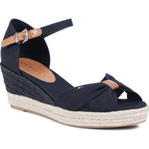 Espadrilky Tommy Hilfiger Basic Opened Toe Mid Wedge FW0FW04785 Black BDS