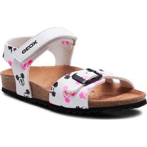 Sandály Geox J Adriel Girl J158MC 00004 C0404 S White/Black