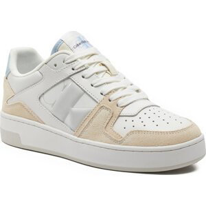 Sneakersy Calvin Klein Jeans Basket Cupsole Low Mix Nbs Dc YW0YW01388 Bright White/Creamy White/Baby Blue 0LB