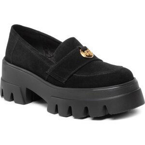 Loafersy Karino 4488/003-P Czarny/Welur