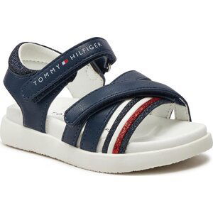 Sandály Tommy Hilfiger Strippes Velcro Sanadal T1A2-33234-0326 M Blue 800