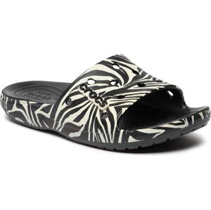 Nazouváky Crocs Classic Crocs Animal Remix Slde 207841 Black/Zebra Print