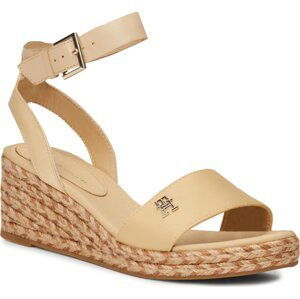 Espadrilky Tommy Hilfiger Colorful Wedge Satin Sandal FW0FW07913 Harvest Wheat ACR