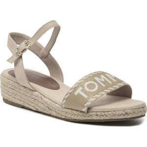 Espadrilky Tommy Hilfiger Rope Wedge Sandal T3A7-33287-0890 S Beige 500