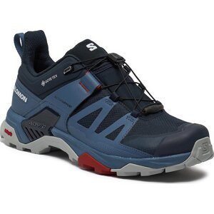 Trekingová obuv Salomon X Ultra 4 Gore-Tex L47376500 Carbon / Bering Sea / Pearl Blue