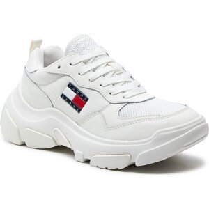 Sneakersy Tommy Jeans Tjw Lightweight Hybrid Runner EN0EN02566 White YBL