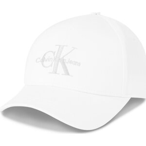 Kšiltovka Calvin Klein Monogram Cap K60K610280 White/Silver Logo 0LI