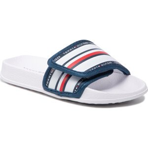 Nazouváky Tommy Hilfiger Maxi Velcro Pool Slide T3B0-32272-1172 M White 100