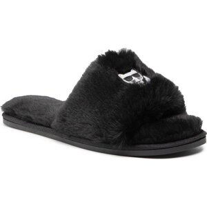 Bačkory KARL LAGERFELD KL49001T Black Synth Fur